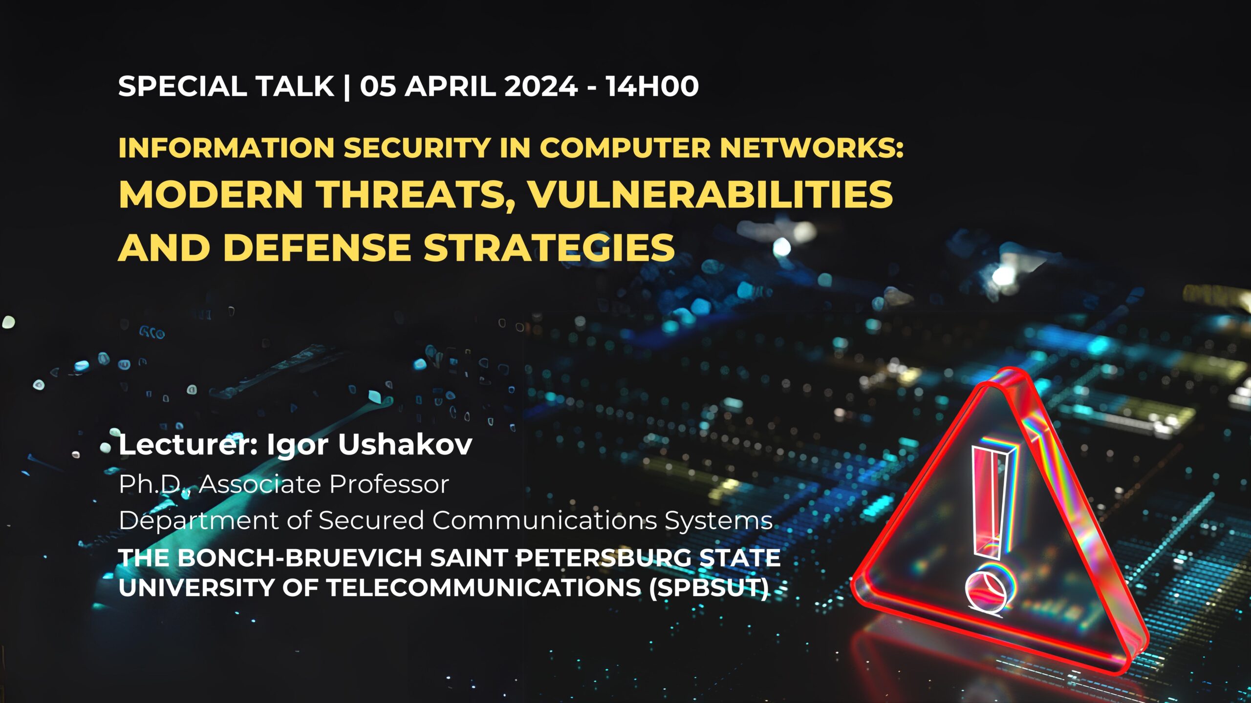 [ONLINE SEMINAR] Special Talk The Bonch-Bruevich Saint Petersburg State ...