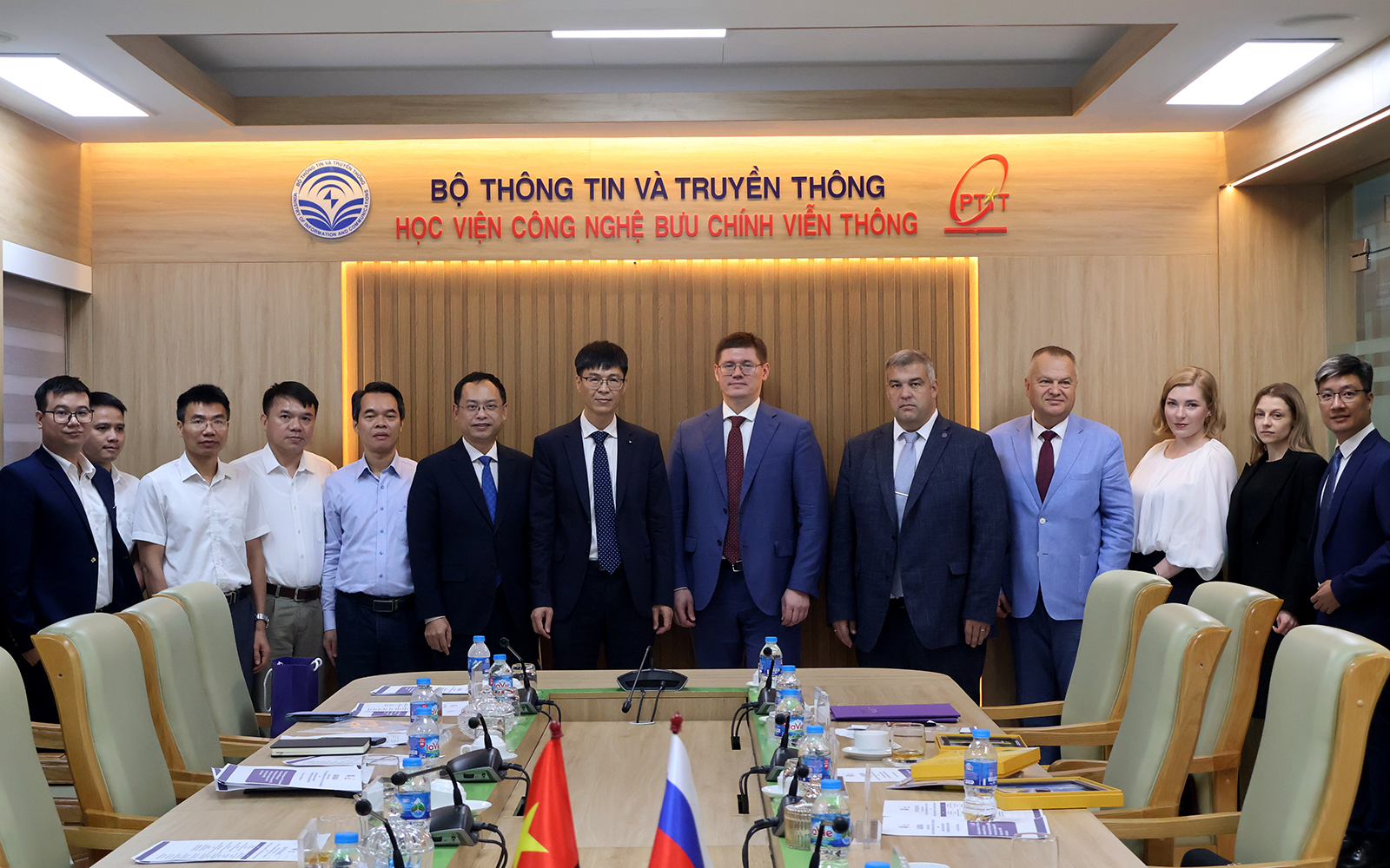 A delegation from Moscow Technical University of Communications and Informatics (MTUCI), Russian Federation, visited and worked with Posts and Telecommunications Institute of Technology (PTIT)