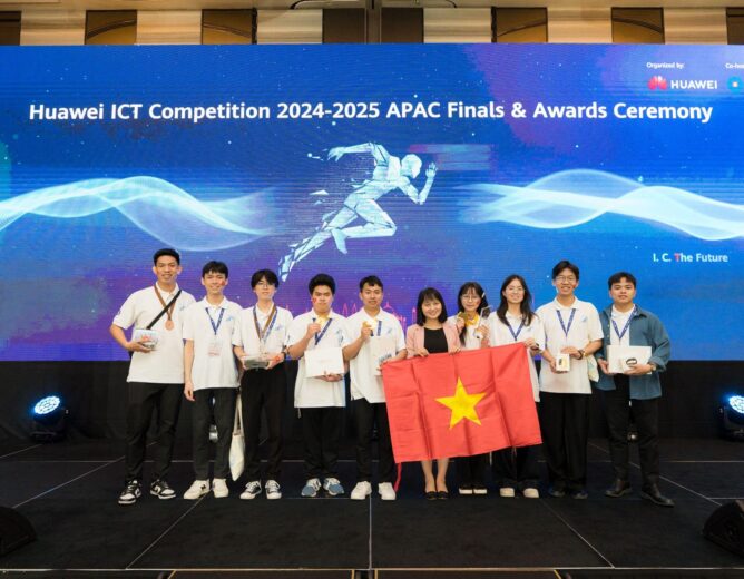 Sinh viên PTIT đạt thành tích xuất sắc tại cuộc thi Huawei ICT Competition 2024 – 2025 khu vực châu Á – Thái Bình Dương