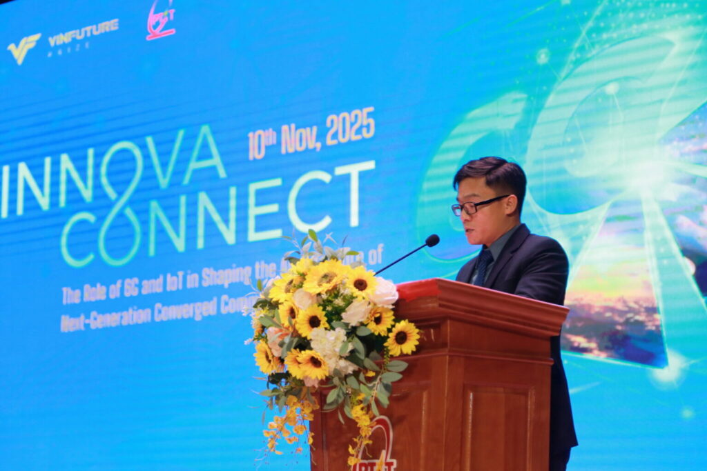 Dr. Nguyen Viet Hung – Deputy Head of Science, Technology Management and International Cooperation Department of PTIT delivering the opening remarks.