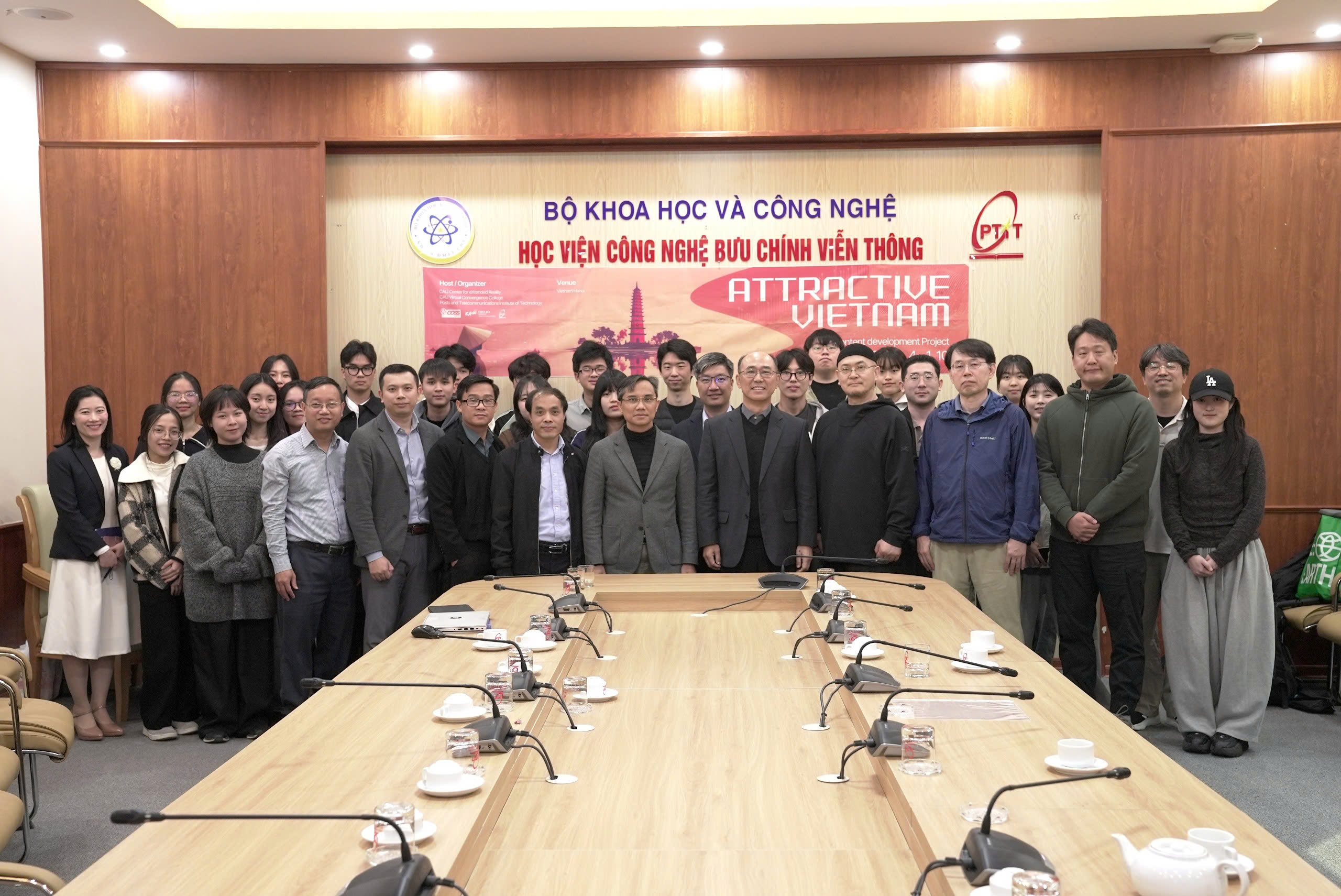 PTIT and Chung-Ang University Launch “Attractive Vietnam Ecotourism” VR/AR Project