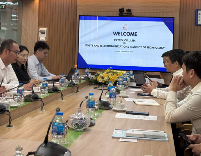 PTIT làm việc với iFlyTek, thúc đẩy hợp tác ứng dụng trí tuệ nhân tạo trong giáo dục