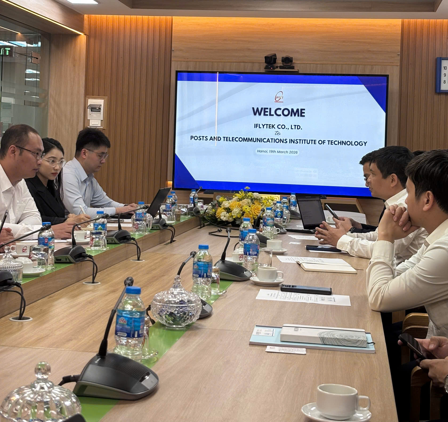 PTIT làm việc với iFlyTek, thúc đẩy hợp tác ứng dụng trí tuệ nhân tạo trong giáo dục