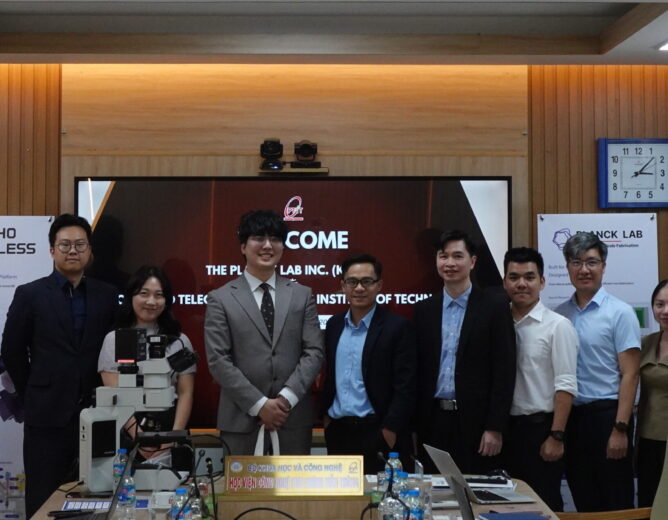 PTIT thúc đẩy hợp tác lĩnh vực vi điện tử và công nghệ chế tạo trong cuộc họp với Công ty Planck Lab (Hàn Quốc) và Inch Fab (Hoa Kỳ)