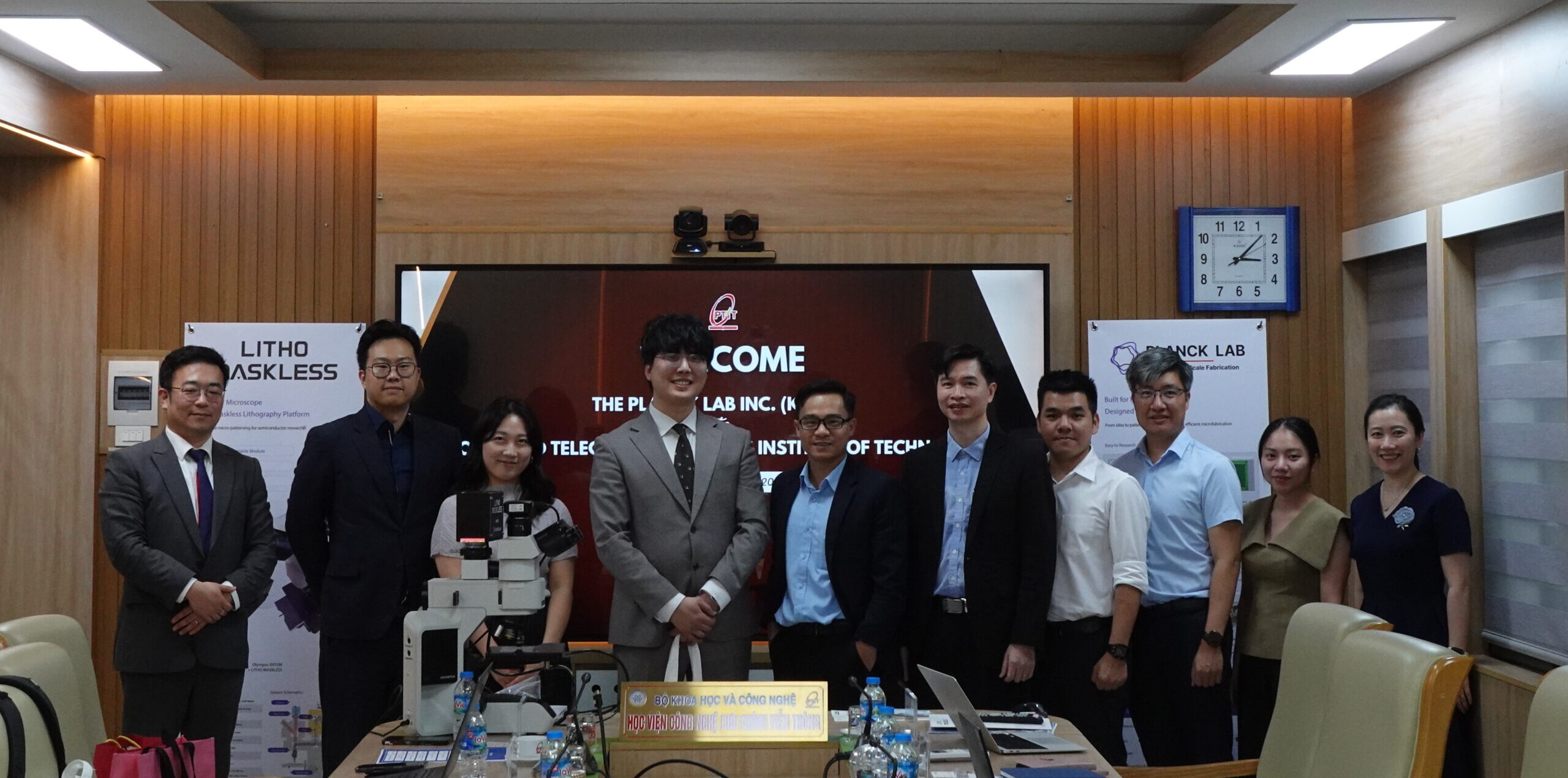 PTIT Promotes Collaboration in Microelectronics and Advanced Manufacturing with Planck Lab (Korea) and Inch Fab (USA)