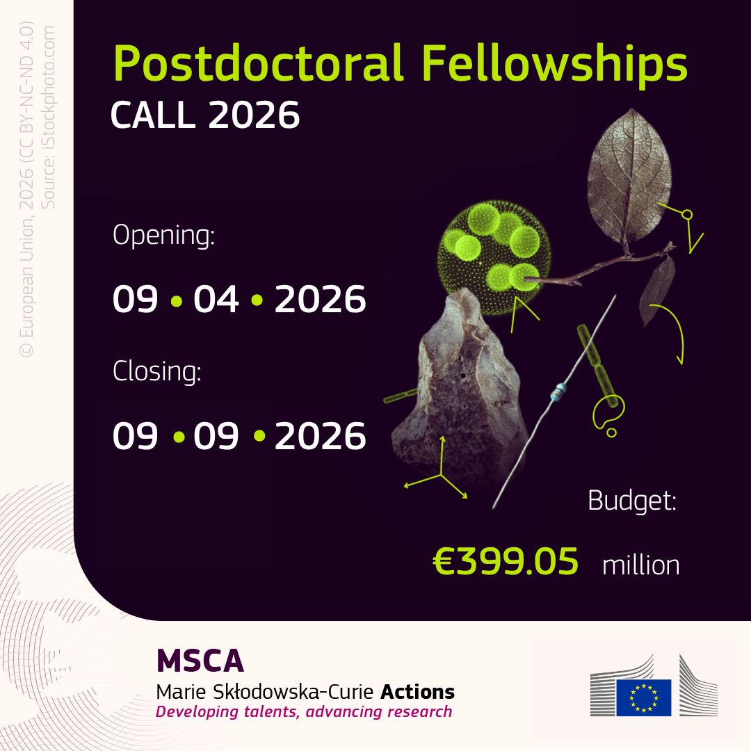 Thông báo Chương trình học bổng nghiên cứu Marie Skłodowska-Curie Actions (MSCA) Postdoctoral Fellowships 2026