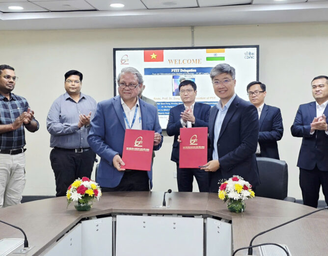 PTIT làm việc với C-DAC, thúc đẩy hợp tác đào tạo công nghệ và phát triển nguồn nhân lực số trước thềm Diễn đàn Đổi mới sáng tạo Việt Nam – Ấn Độ