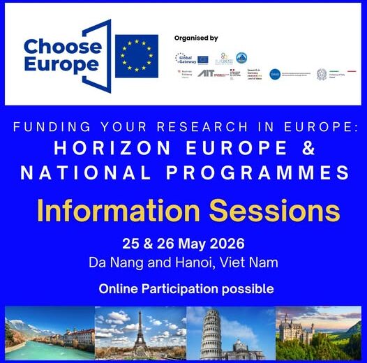 Thông báo tham dự chương trình “Choose Europe for Science and Technology”