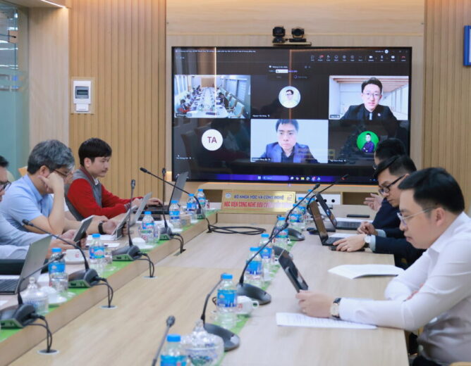 PTIT meets online with Tsinghua University (China) – Promote connection for effective AI application in education