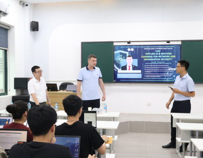 PTIT’s Information Security Honors Students Join Applied AI in Cybersecurity Course with International Expert