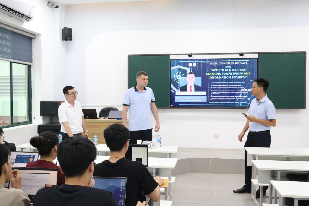PTIT’s Information Security Honors Students Join Applied AI in Cybersecurity Course with International Expert