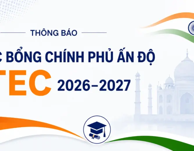 Thông báo chương trình học bổng đào tạo ngắn hạn ITEC của Chính phủ Ấn Độ năm 2026–2027